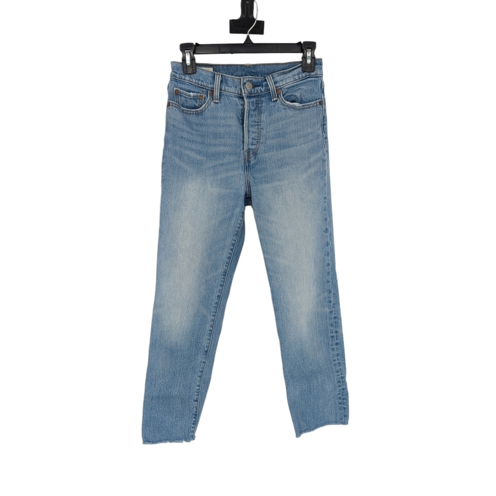 Levi's Premium Haut de Gamme Cropped Straight Leg Jeans Blue 26 classic